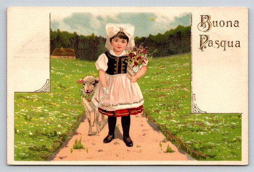 Cartolina pasqua vintage buona - pasqua,