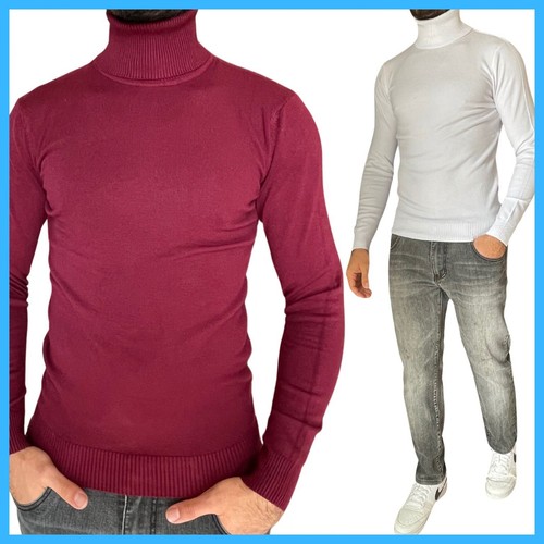 Dolcevita uomo maglione collo