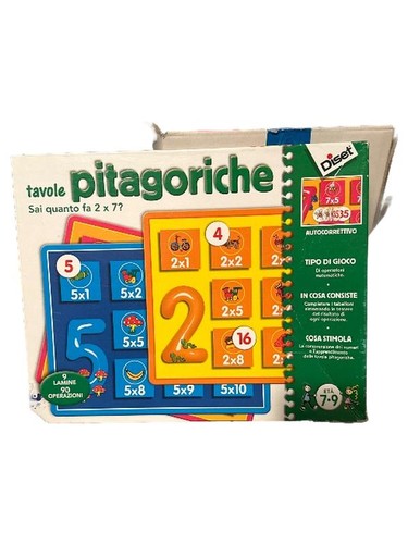 Diset tavole pitagoriche gioco - diset,