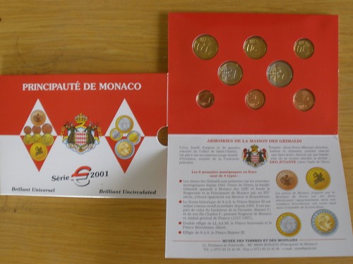 Monaco monete euro - euro, fdc