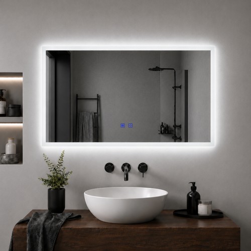 Specchio bagno led con sensore