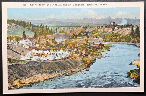 Cartolina spokane congresso - cartolina, wa
