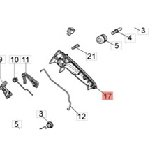 Coperchio ricambio motosega 925-GS260 Oleomac