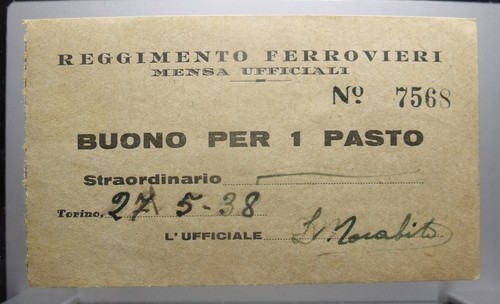 Buono pasto reggimento - 1,