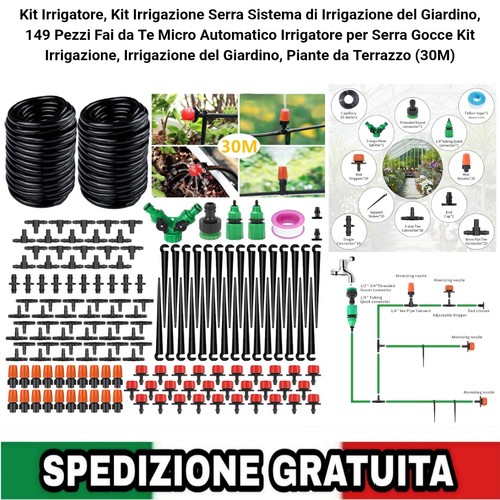 Kit irrigazione serra giardino - kit,