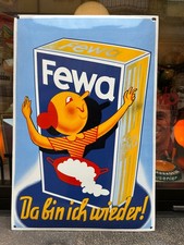 FEWA Johanna targa smaltata bombata tabella pubblicitaria Henkel