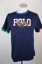 POLO RALPH LAUREN MAGLIA UOMO XL MAN CASUAL VINTAGE T-SHIRT COTONE COTTON LOGO