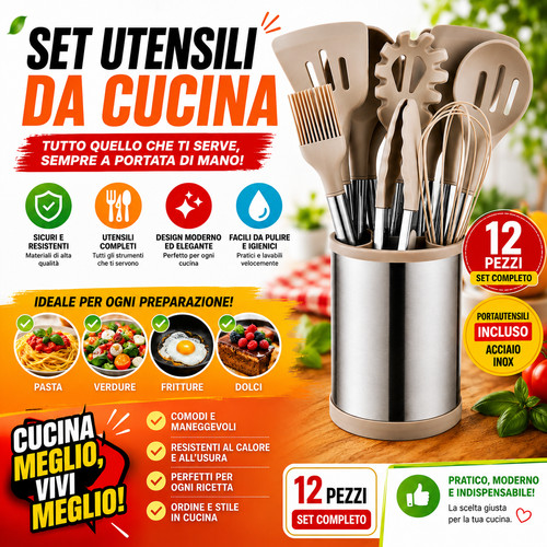 Set pezzi utensili da - set, 12
