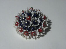 SPILLA FLOREALE PLASTICA METALLO USATA VINTAGE ANNI 70 USA AMERICANA BUONO STATO