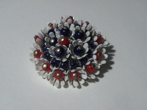 Spilla floreale plastica - floreale,