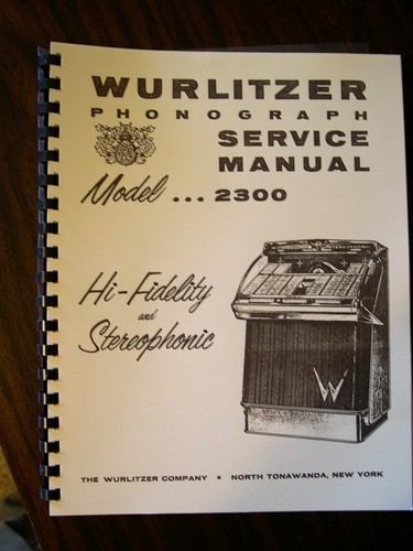Manuale jukebox wurlitzer - jukebox,