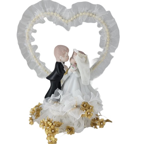 Cake topper porcellana sposi