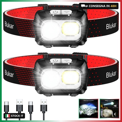 Blukar torcia frontale led - frontale, 2