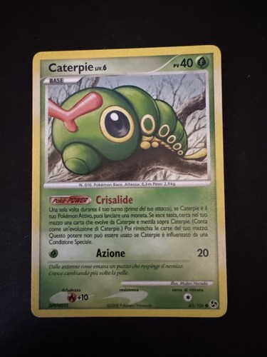 Carta pokemon caterpie liv - pokemon,