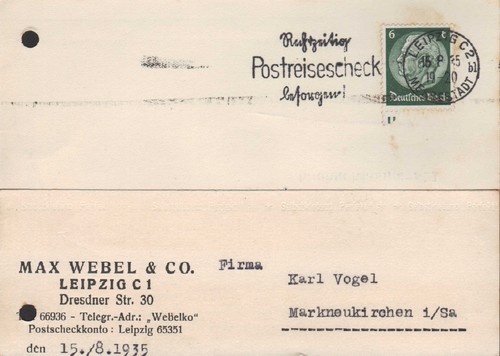 Lipsia cartolina 1935 - lipsia,,
