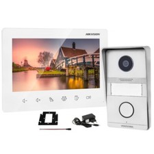 Kit videocitofono 2 fili Hikvision Monitor 7"Intercom monofamiliare 2mpx KIS101
