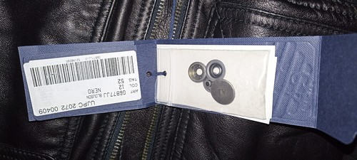 Giubbino pelle uomo armani - pelle,