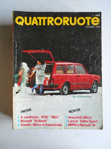Quattroruote 302 1980 a112 - quattroruote, n°302