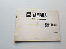 Yamaha FZ 600 2HW 1986 catalogo ricambi originale spare parts catalogue