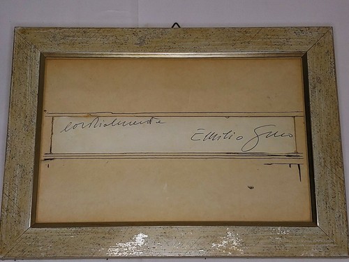 Emilio greco autografo firmato - emilio,