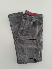 Jeans SUPERDRY strappato uomo W36 L34 52it pantaloni elasticizzati usati