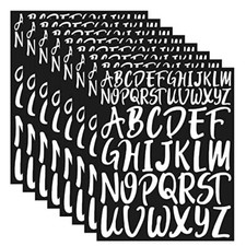 8 Fogli Adesivi Lettere