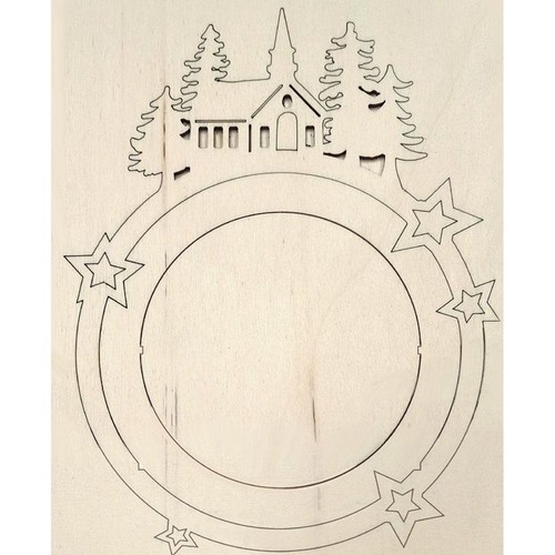 Sfera paesaggio legno - in,