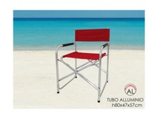 Sedia regista in alluminio