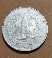Moneta 2 Lire 1940 Vittorio