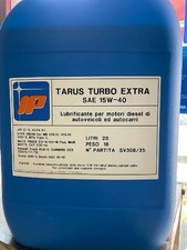 20 LITRI OLIO MOTORE IP TARUS TURBO EXTRA 15W40 MEZZI AGRICOLI  INDUSTRIALI