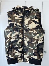 Gilet UOMO Tinta Unita Mimetico MULTITASCHE Militare Caccia Pesca Comodo N-10