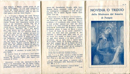 Novena triduo della madonna - novena, o