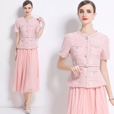 Vestito Rosa Elegante Con