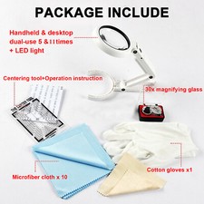 Sport Trading card PSA/BGS kit classificazione strumento di centraggio con lente di ingrandimento 30x