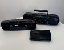 PANASONIC RX-FT570 F AM/FM Stereo Radio 2  Deck, SONY TCM919 & PHILIPS VINTAGE!
