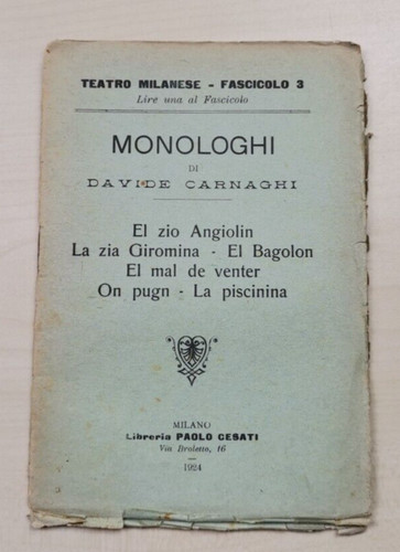 Davide carnaghi monologhi - davide, "monologhi"