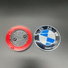 Emblema BMW 82 mm blu 2 fori