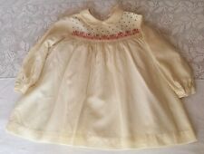 Abito Vestito vintage neonata bambina ricamo