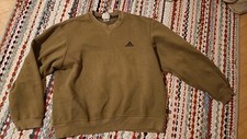 Adidas Vintage Sweater  - olive green - oversized - felpa calda