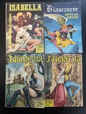 LOTTO DI 4 PZ. FUMETTI PER ADULTI ANNI ‘70 LUCREZIA ISABELLA BIANCANEVE