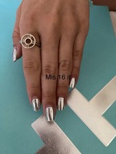 Anello Tiffany & Co Argento Collezione Atlas Size 16 Italiana