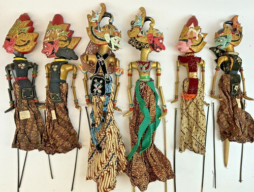 Lotto pupazzi indonesia wayang - pupazzi,