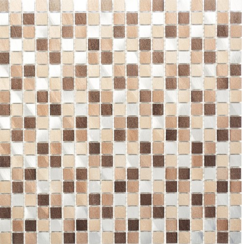 Metallo mosaico piastrella - metallo,