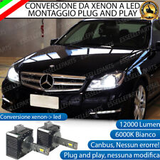 COPPIA LAMPADE D1S LED DA XENON A LED PER MERCEDES CLASSE C W204 RESTYLING 6000K