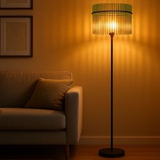 Piantana Lampada Tavolo Vetro