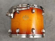 TAMA STARCLASSIC ACERO 14" ORO SUNBURST TOM TAMBURO, NICHEL SPAZZOLATO, GIAPPONE, BELLO!