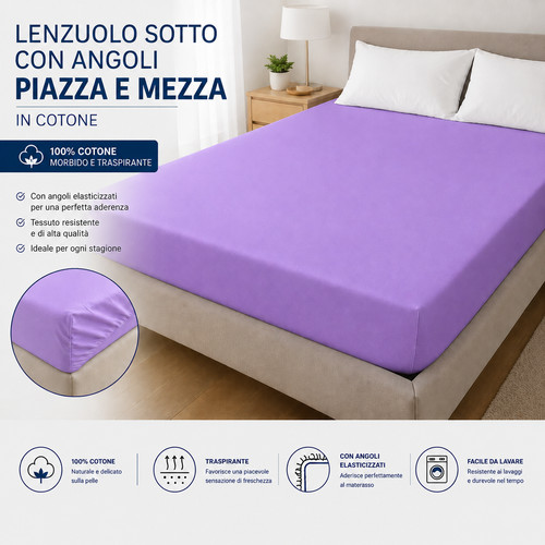 Lenzuolo sotto angoli piazza - sotto,