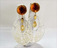 18KT YELLOW GOLD EARRINGS WITH