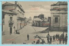 cartolina SAN GIOVANNI LA PUNTA (Catania) Piazza Principe Umberto - 1912
