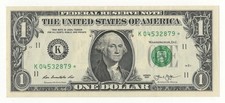 USA STATI UNITI 1 DOLLARO  2013  SERIE SOSTITUTIVA  ASTERISCO BOLLINO VERDE